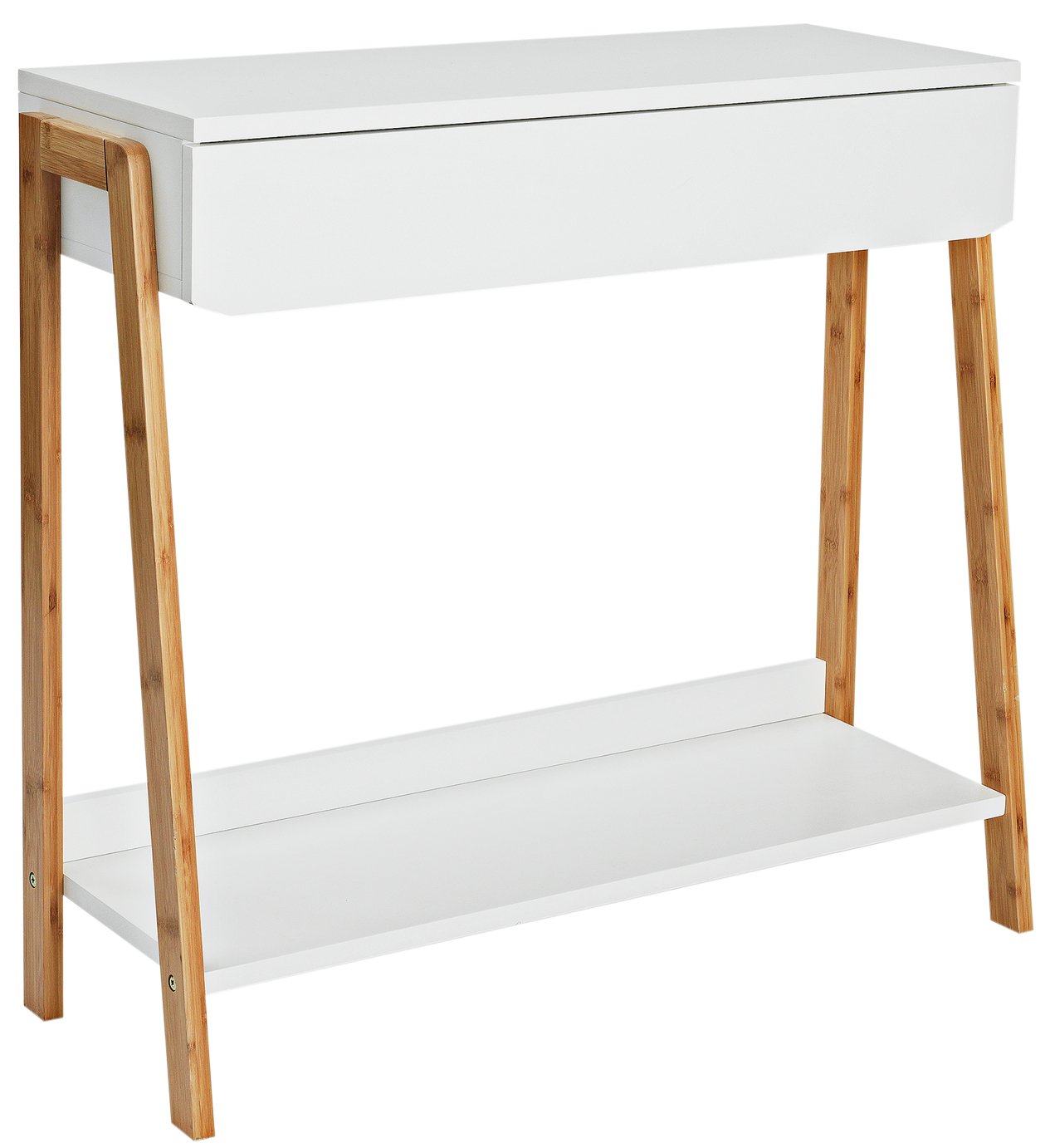 Argos Home Belvoir Console Table - Bamboo and White