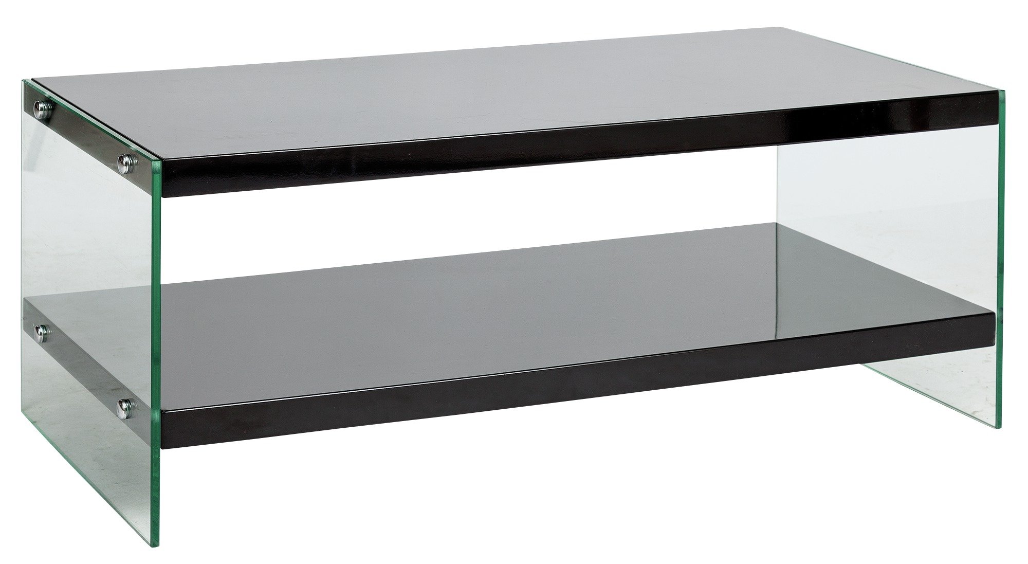 Argos Home Kaspa Coffee Table - Black Gloss & Glass ...