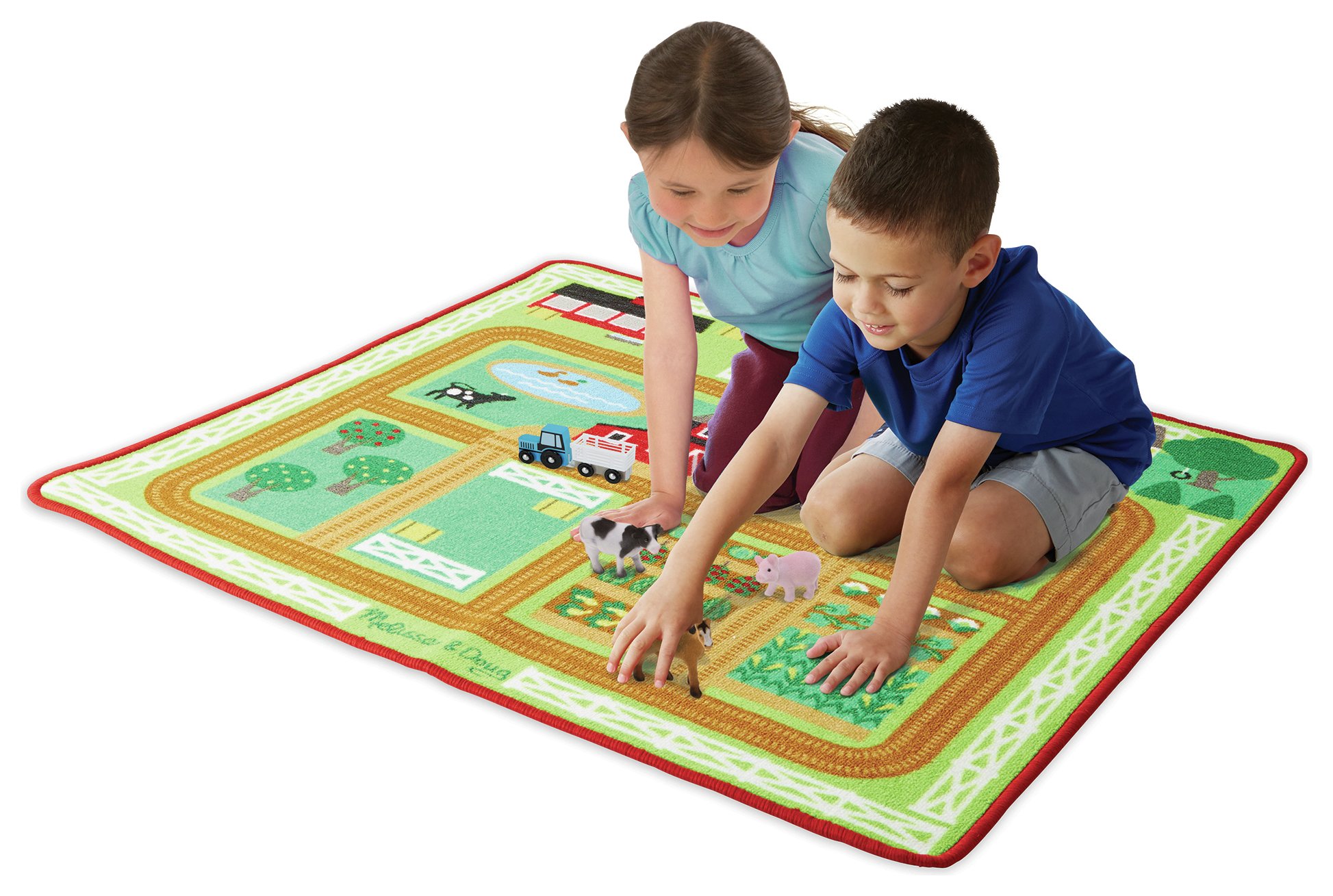 Melissa & doug Round the Barnyard Farm Activity Rug