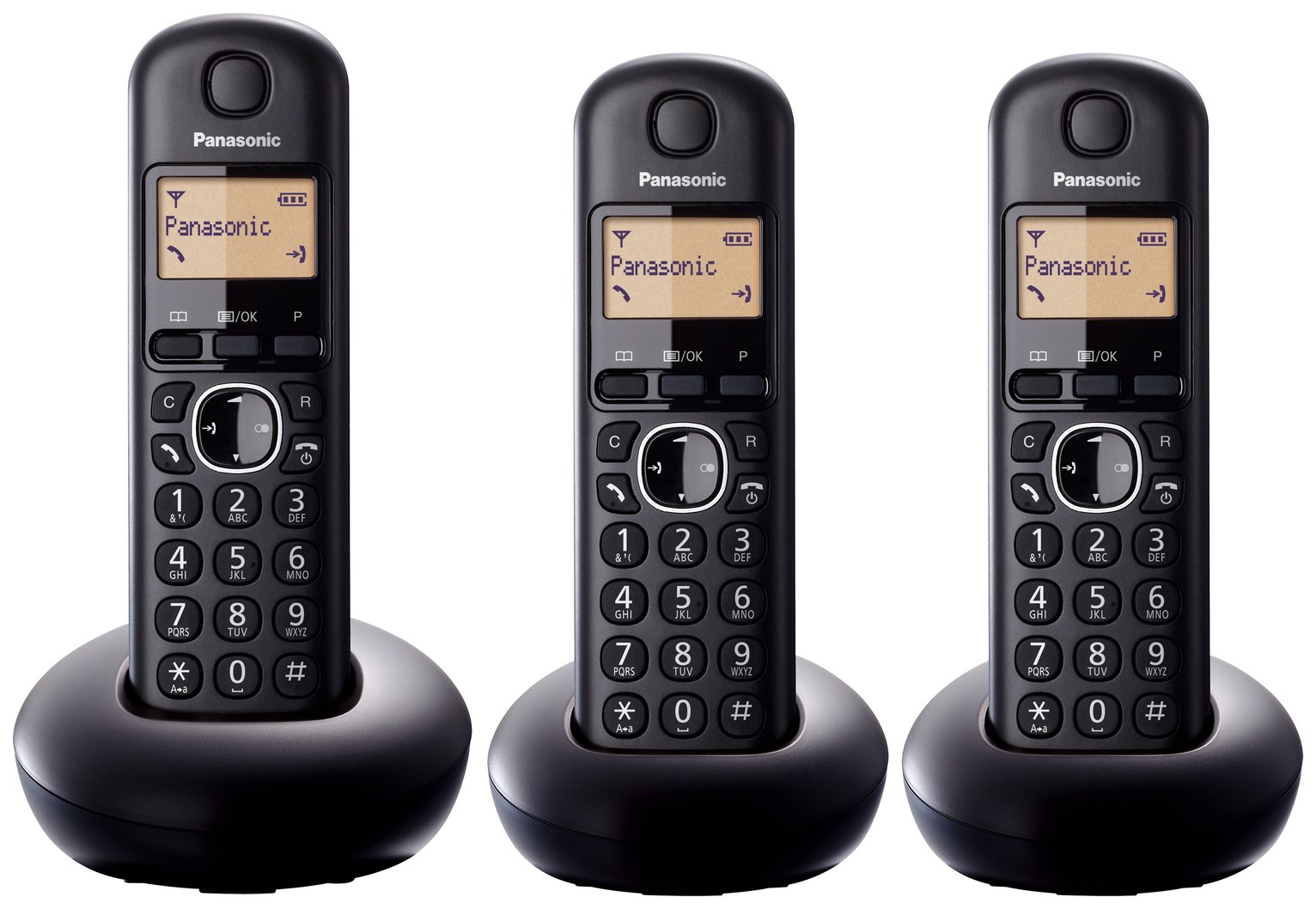 Panasonic KX-TGB213EB Digital Cordless Telephone - Triple