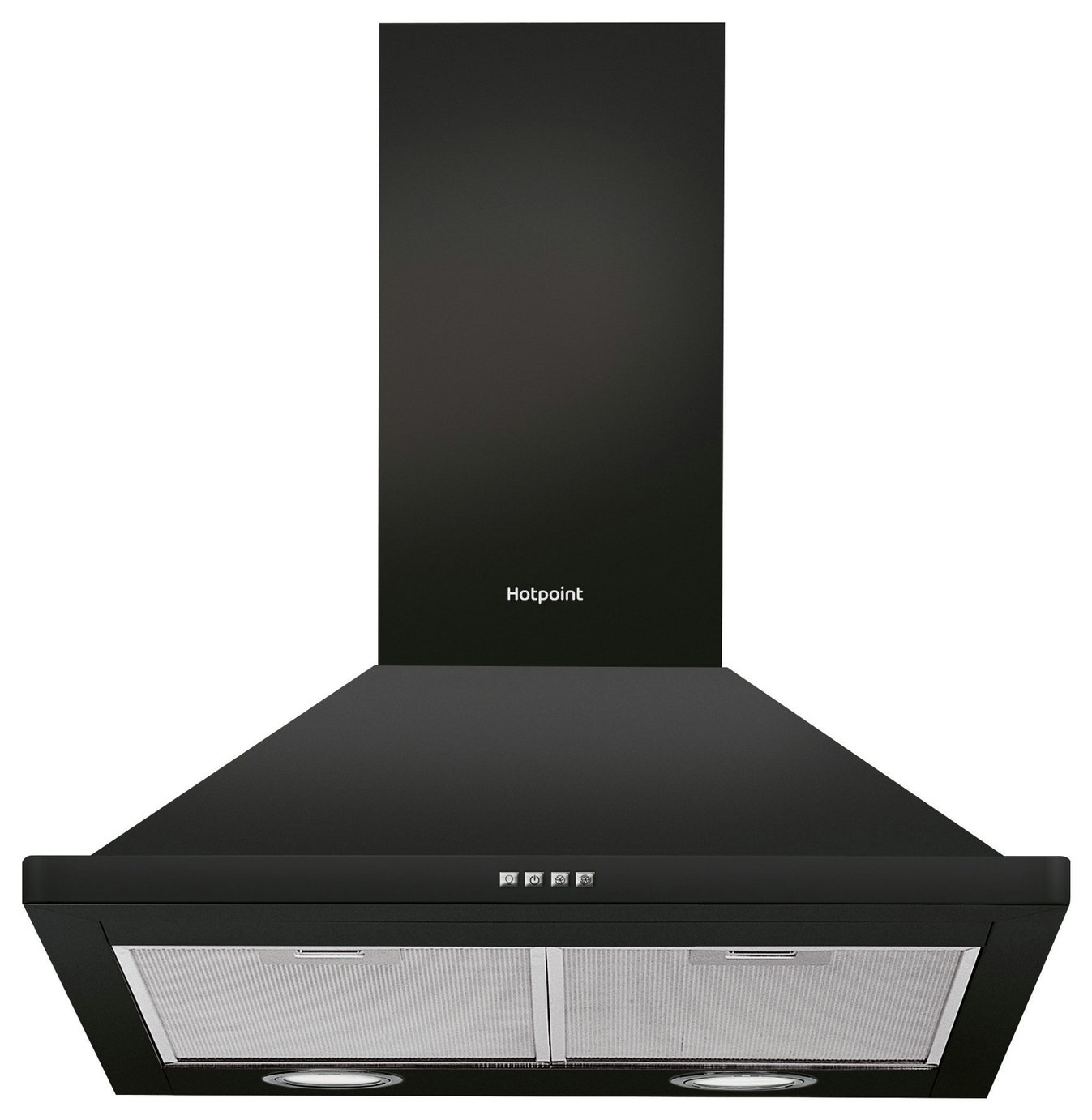 Hotpoint PHPN64FAMK 60cm Cooker Hood - Black