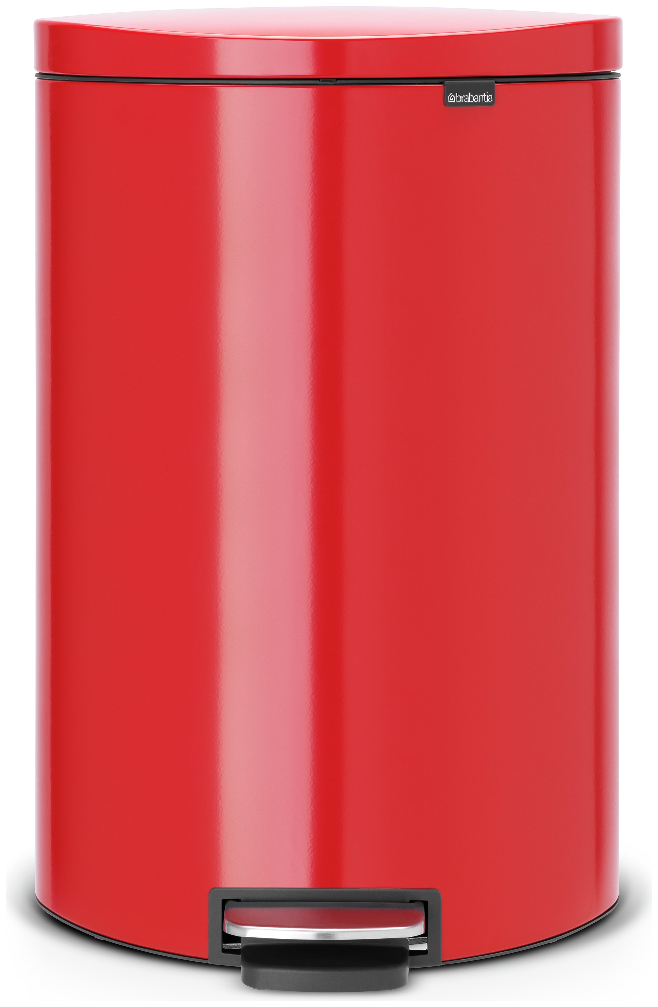 Brabantia 40 Litre Flat Back Pedal Bin - Passion Red