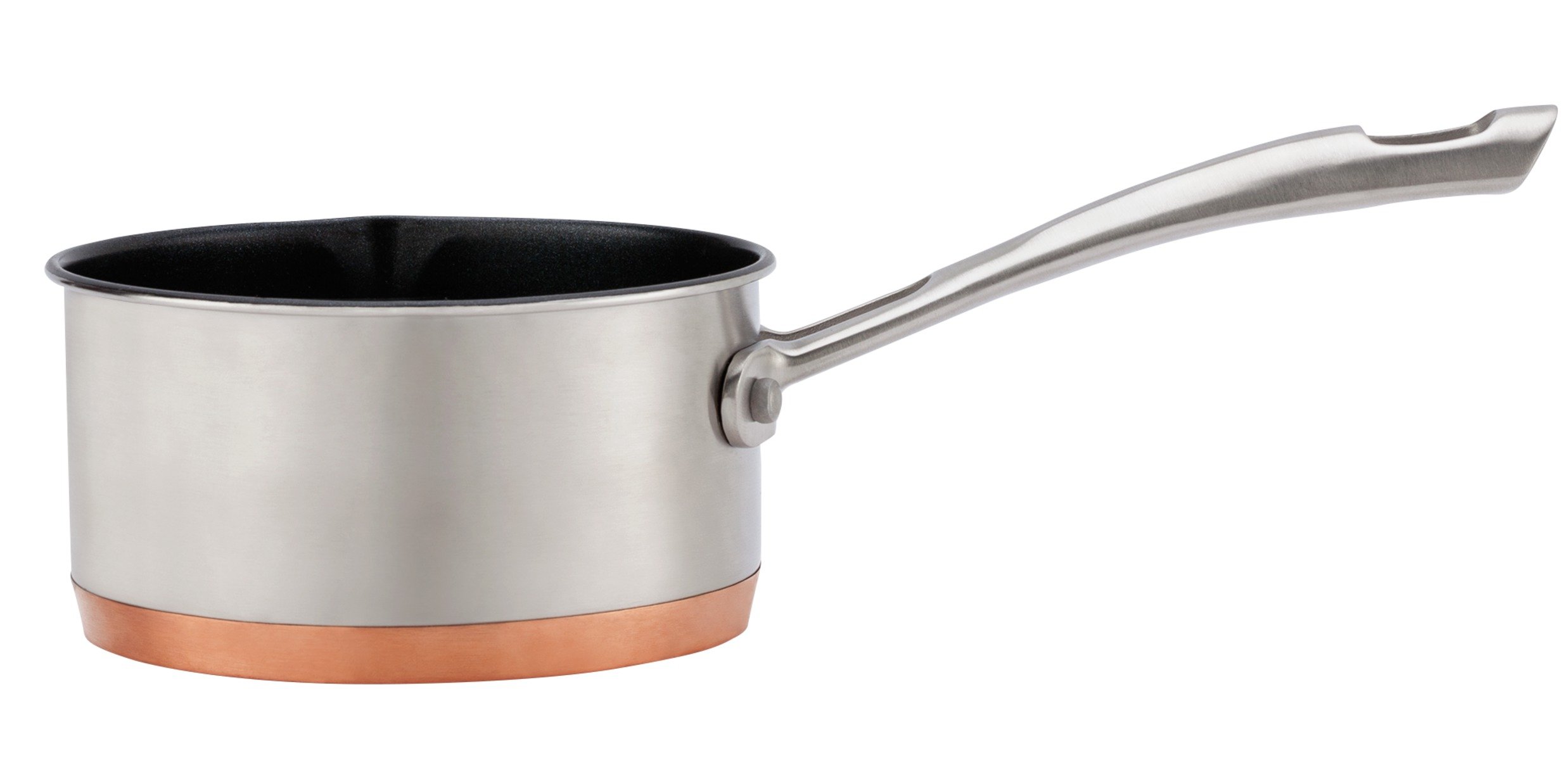Sainsbury's Home Cooks Collection 14cm Copper Bottom Milkpan