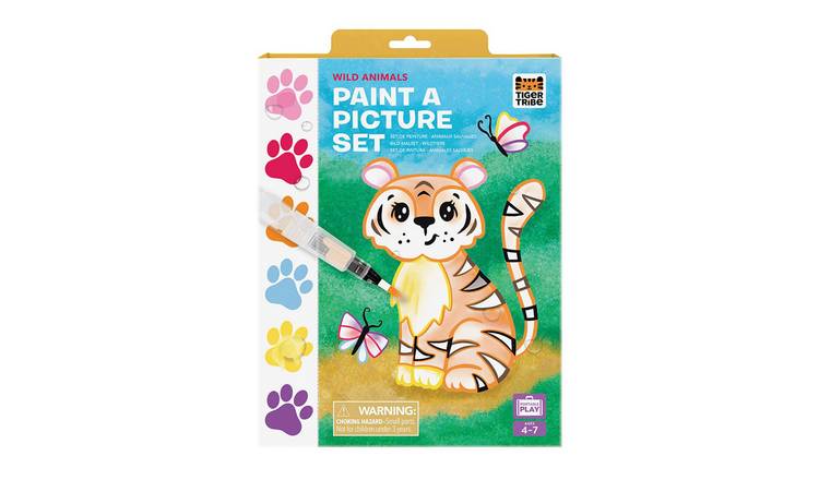 Tiger Tribe Paint A Picture Set Wild Animals - 4 Years +