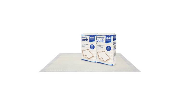 Harbour Housewares Disposable Incontinence Bed Pads - Pack of 20
