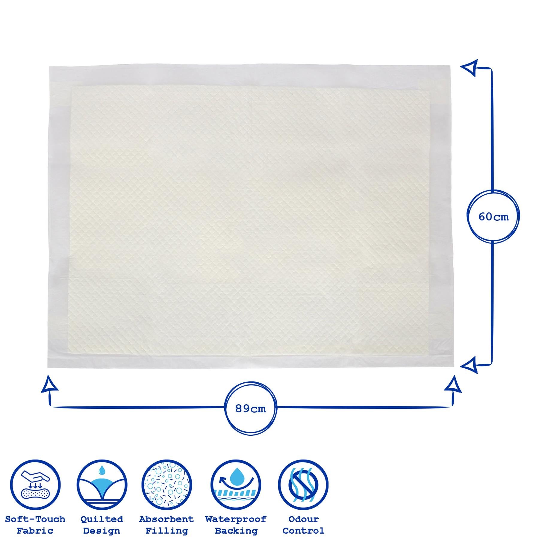 Harbour Housewares Disposable Incontinence Bed Pads - Pack of 20 - Image 5