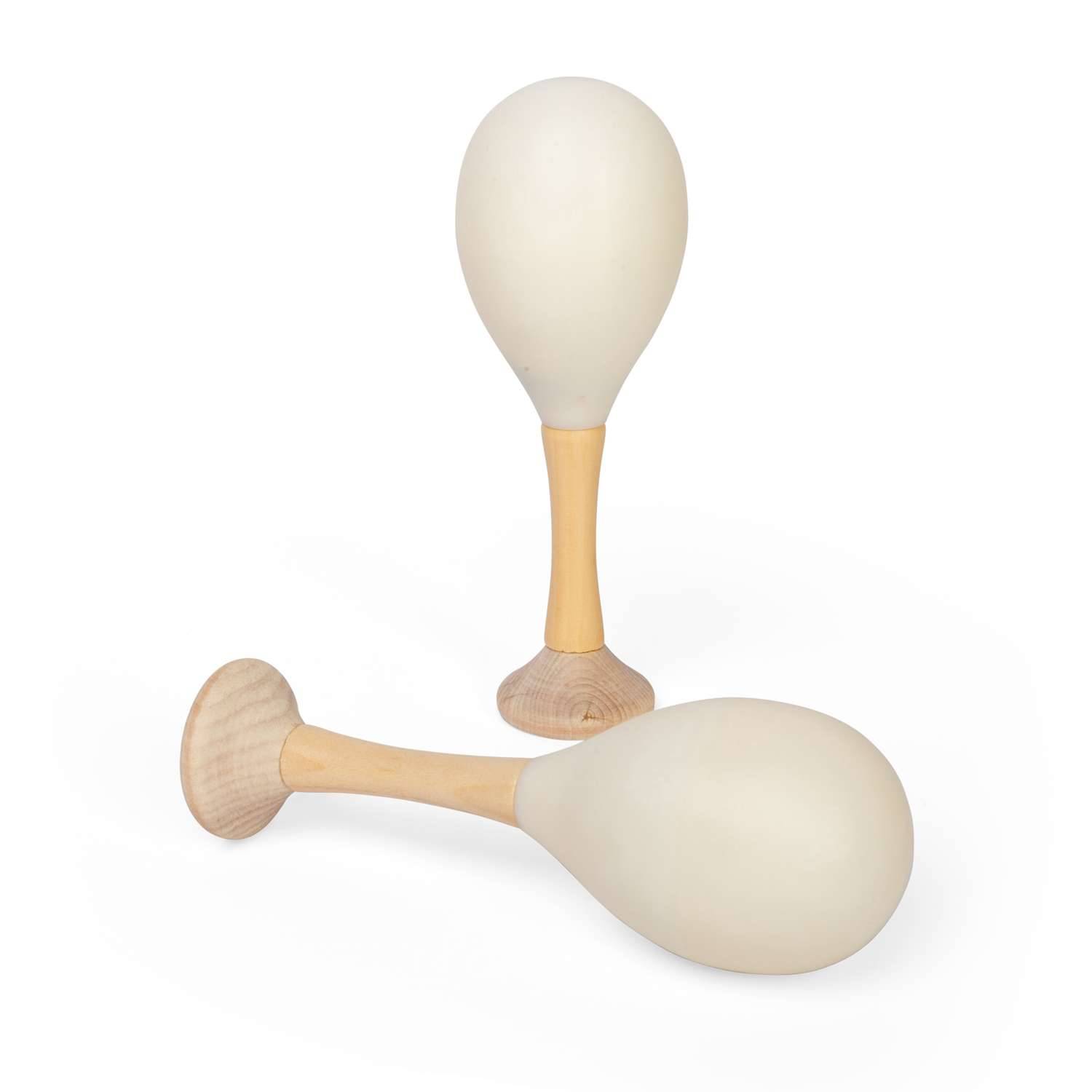 Bigjigs Toys Natural Maraca 2 Pack - Birth + - Image 2