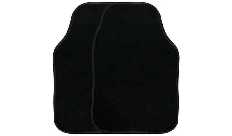 Streetwize Universal Pair of Front Carpet Car Mats - Black