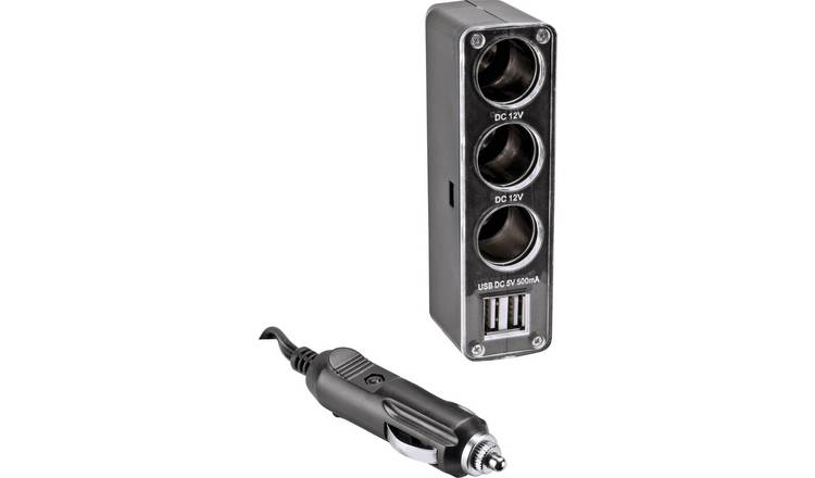 Streetwize Triple 12V Socket Adapter With Two USB Ports