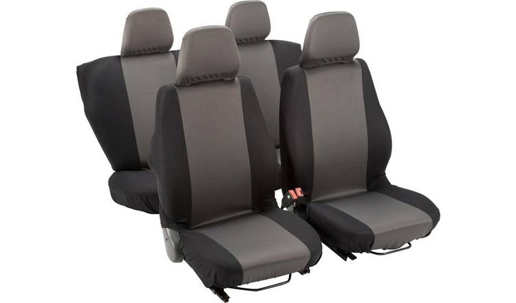Simple Value Full Set of Seat Covers - Black