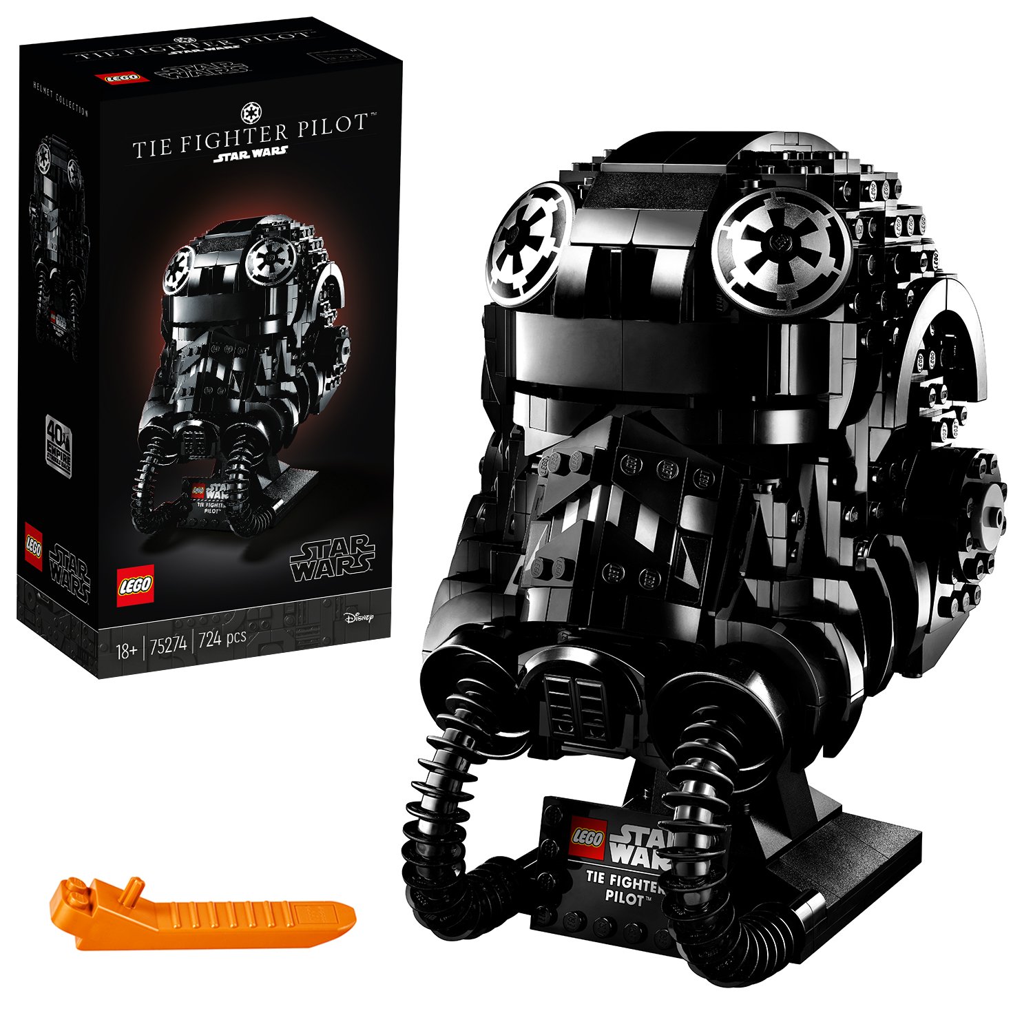 LEGO Star Wars TIE Fighter Pilot Helmet Display Set Review