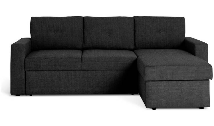 Habitat Parker Right Hand Chaise Sofa Bed - Charcoal