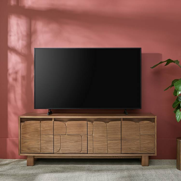 Habitat Eloise Global 4 Door TV Unit - Oak 0