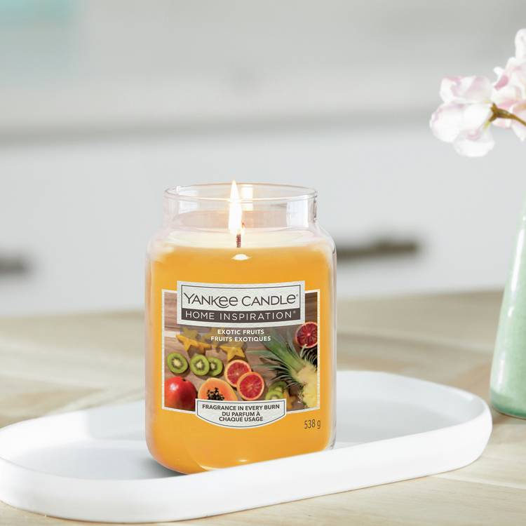 Yankee Home Inspiration Large Jar Candle - Exotic Fruits 0
