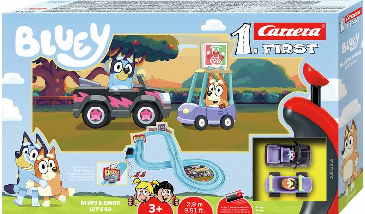 Carrera FIRST Bluey & Bingo - Let's Go Slot Racing Set 
