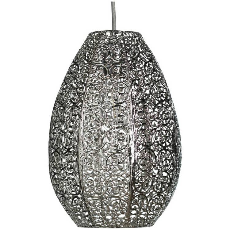 Argos Home Global Metal Filigree Pendant Shade - 21cm 0