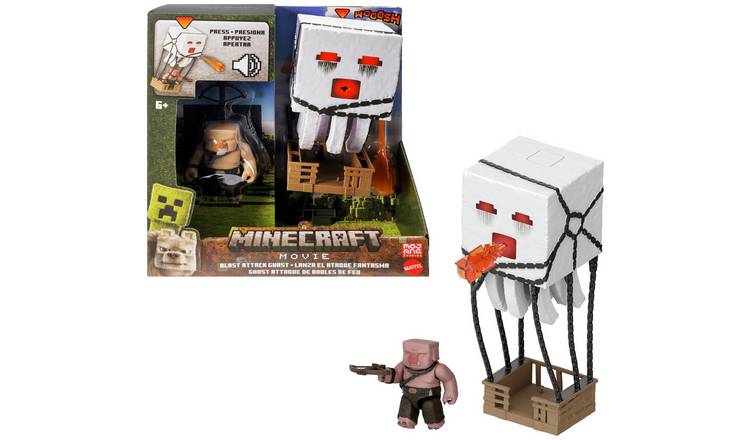 Minecraft Movie Blast Attack Ghast Action Figure Set