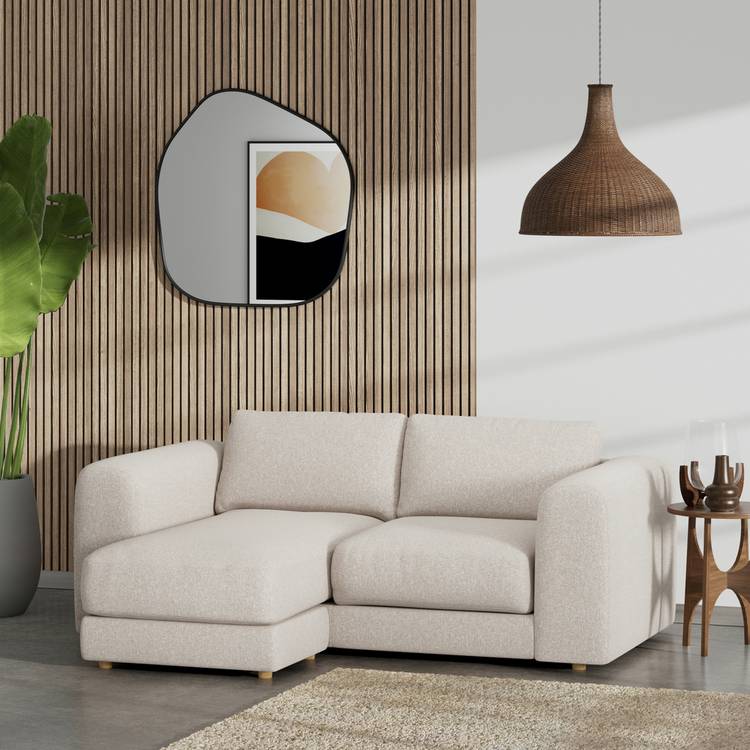 Habitat Ayr Reversible Corner Sofa - Natural - Ash Leg 0
