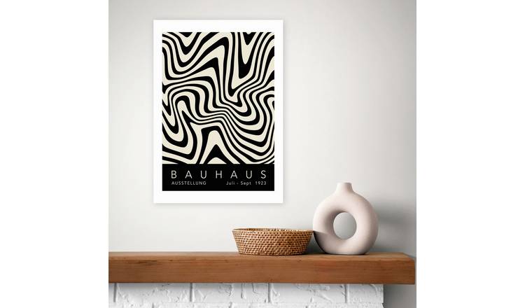 East End Prints Bauhaus Black Art Print - A2