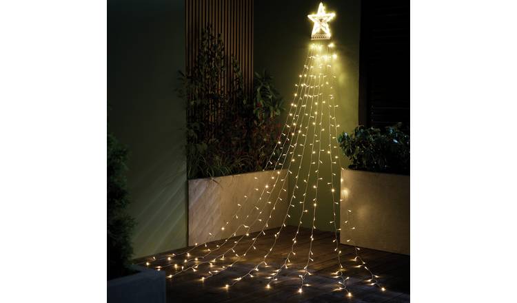 Habitat Warm White LED Light Star Waterfall Decoration
