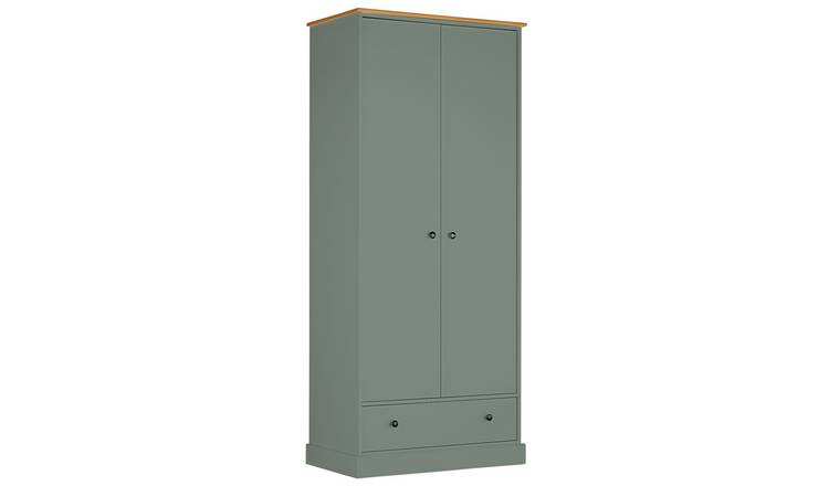 Argos Home Kensington 2 Door 1 Drawer Wardrobe - Sage Green