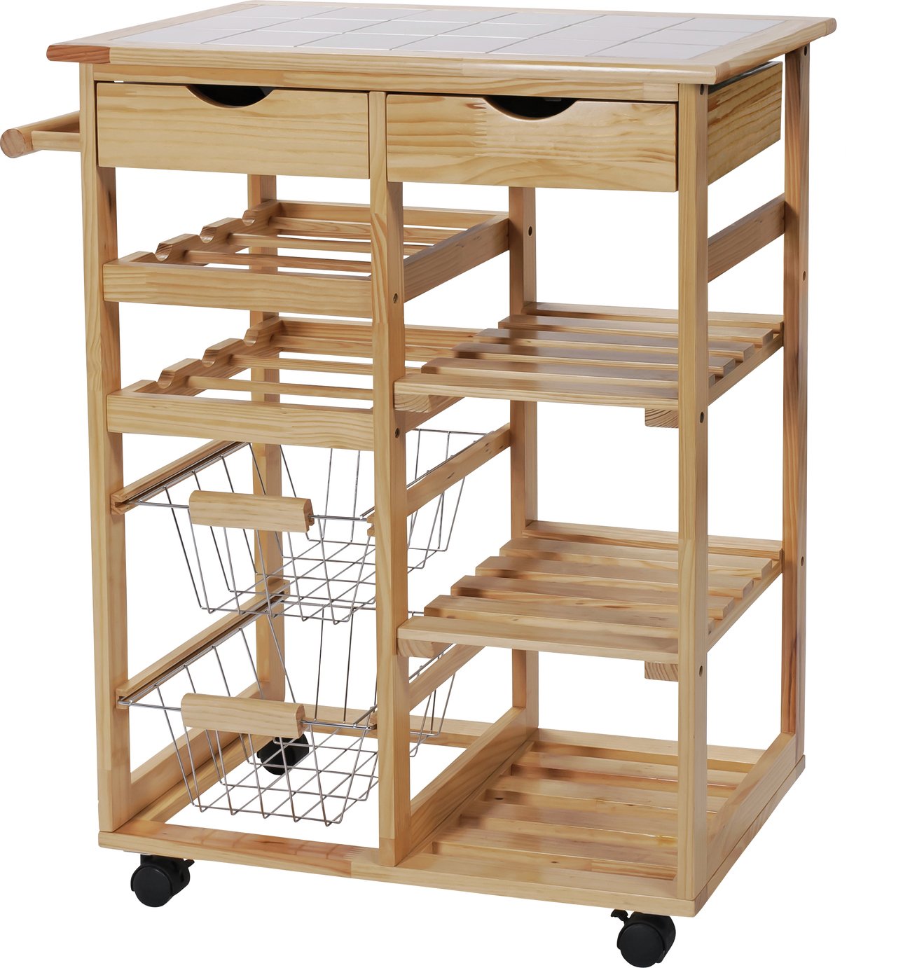 Argos Home Pine Tile Top Kitchen Trolley Review