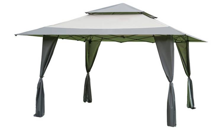Norfolk Leisure 4m x 4m Pop up Garden Gazebo -  Grey
