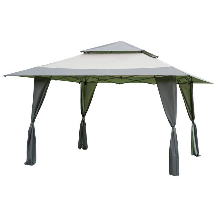 Norfolk Leisure 4m x 4m Pop up Garden Gazebo -  Grey 0