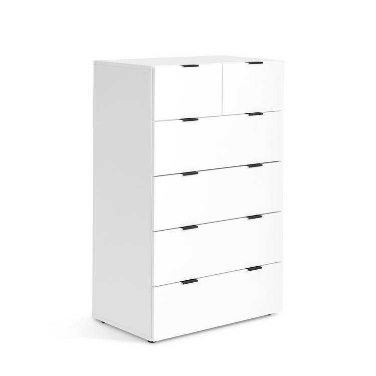 Habitat Zeke 6 Drawer Tallboy - White 0