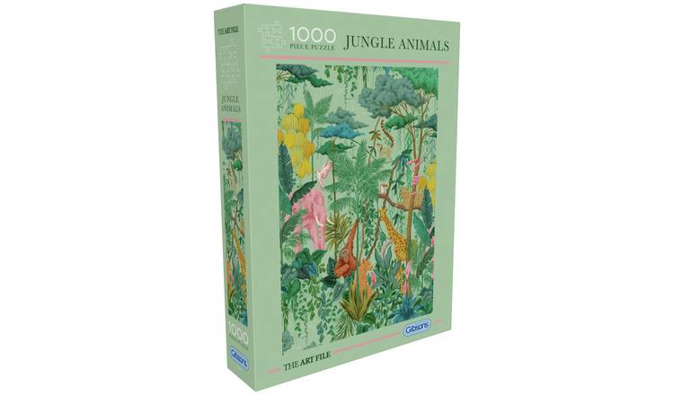 Gibsons The Art File Jungle Animals 1000 Piece Jigsaw Puzzle