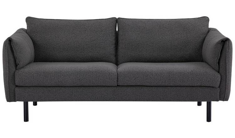 Habitat Betsy Boucle 3 Seater Sofa in a Box - Grey