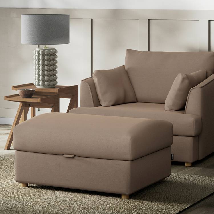 Habitat Holmfirth Fabric Footstool - Biscuit 0