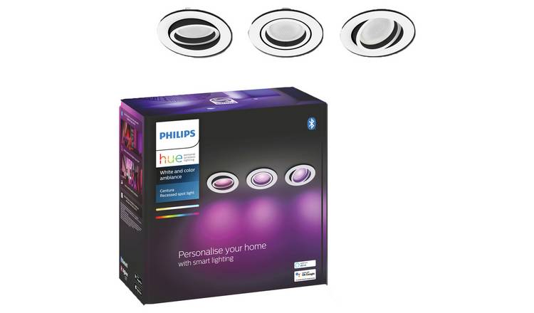 Philips Hue Centura White & Colour LED Spotlight - 3 Pack