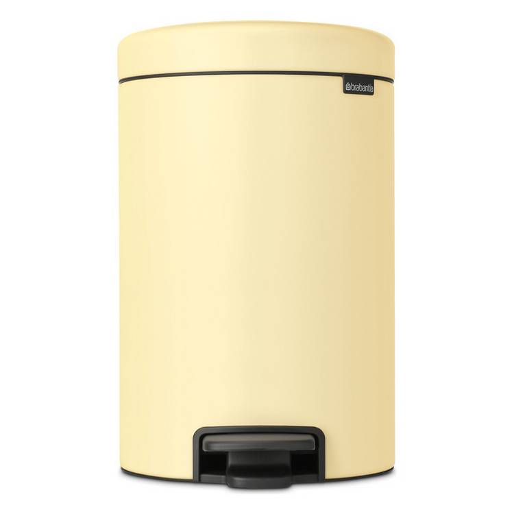 Brabantia 12 Litre New Icon Pedal Bin - Mellow Yellow 0