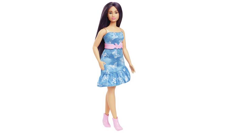 Barbie Fashionistas Doll in Denim Butterfly Dress - 32cm