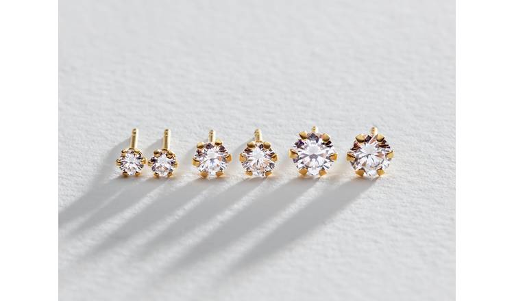 Argos 9ct gold stud on sale earrings