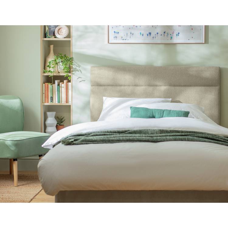 Argos Home Winslow Fabric Kingsize Headboard - Natural 0