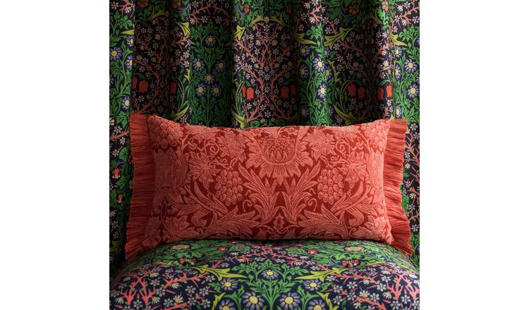 Habitat & Morris & Co. Sunflower Rust Cushion - 30x60cm