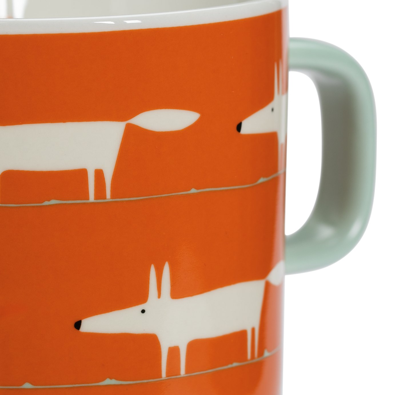 Buy Habitat x Scion Mr Fox Hedgehog Set of 4 Mugs - Orange | Mugs