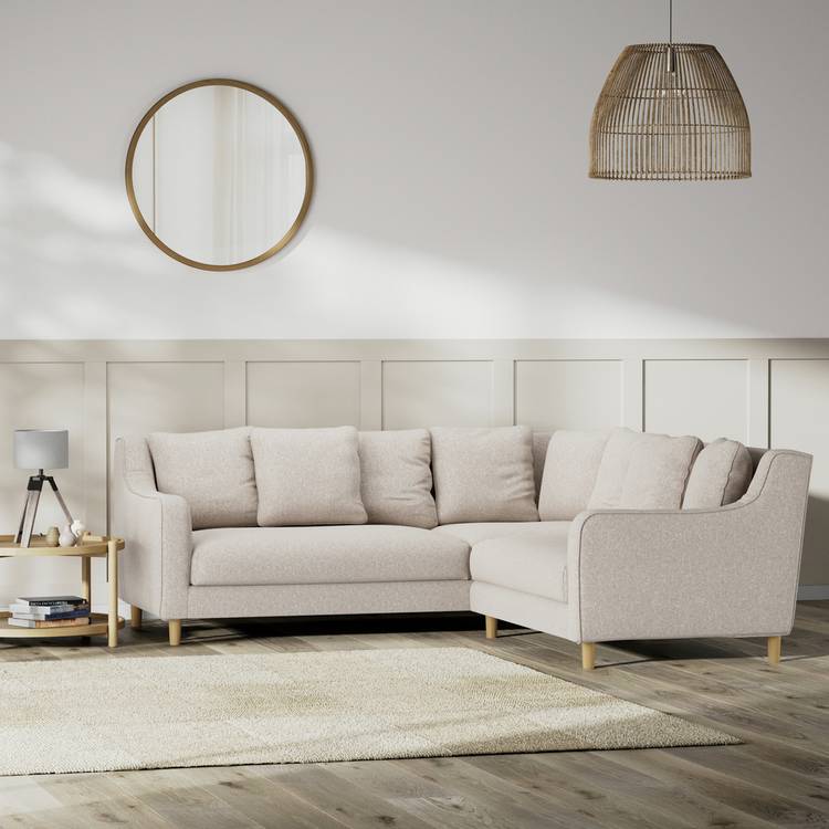 Habitat Swift Reversible Corner Sofa - Natural - Ash Leg 0