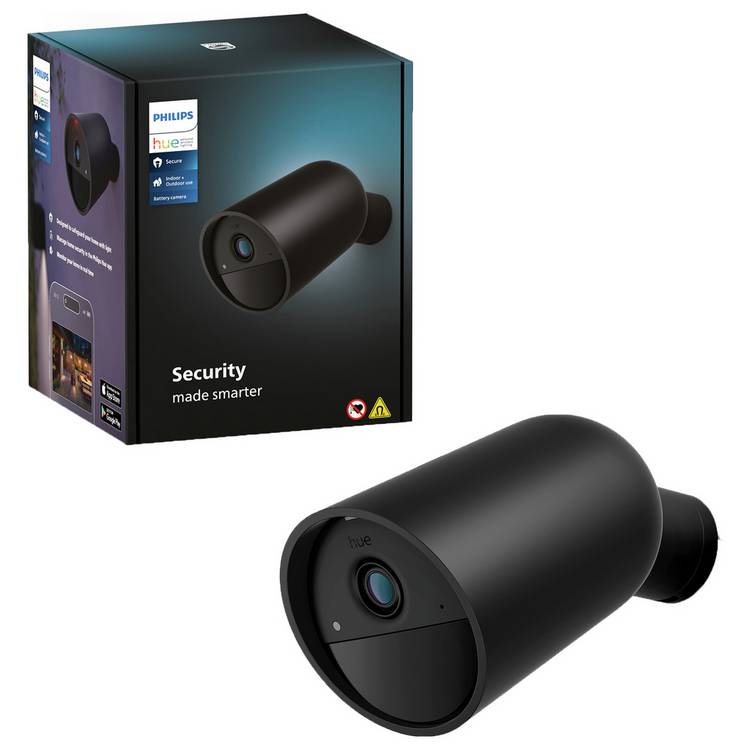 Philips Hue Secure 1080p HD Wireless Security Camera - Black 0