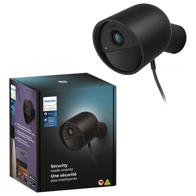 Philips Hue Secure 1080p HD Wired Security Camera - Black 0