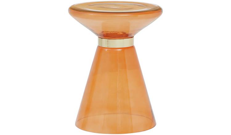 Fifty Five South Martini Glass Side Table - Orange