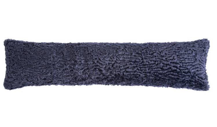 Habitat Shearling Draught Excluder - Navy