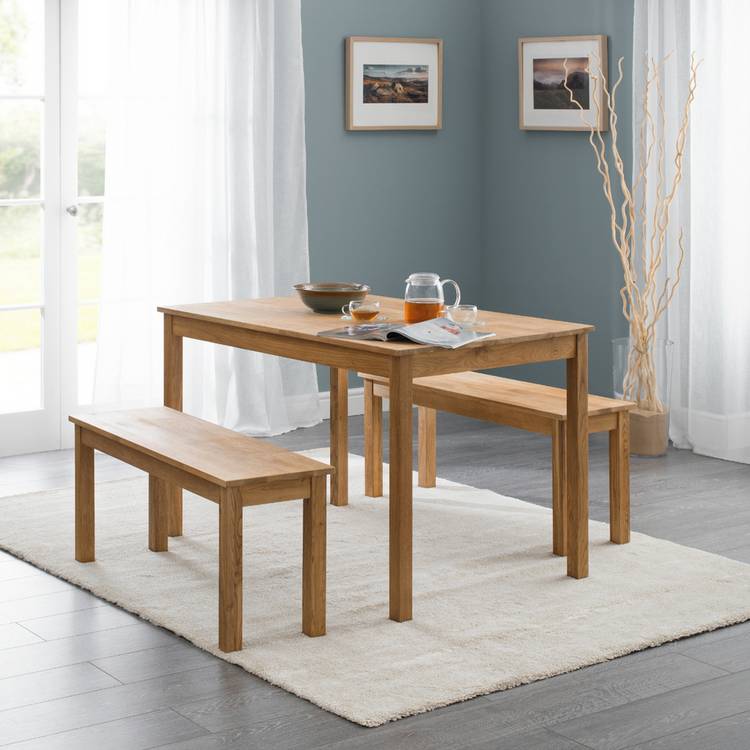 Julian Bowen Coxmoor Dining Bench - Oak 0