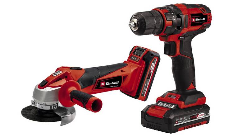 Einhell Power X-Change 18V Cordless Drill with Angle Grinder