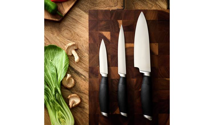 Habitat 3 Piece Soft Grip Knife Set 