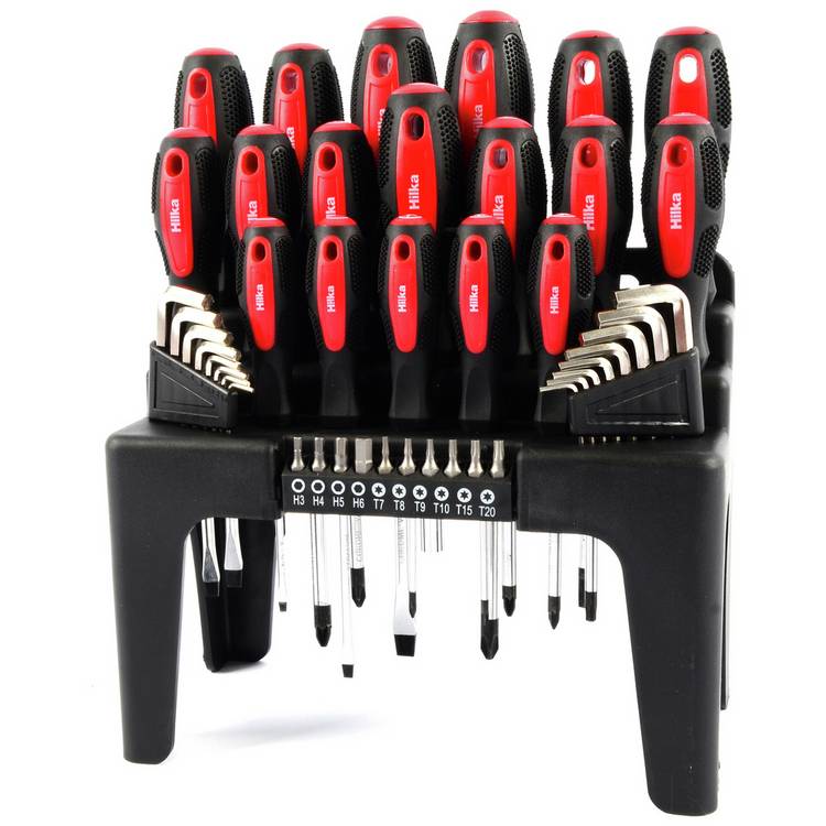 Hilka 44 Pieces Screwdriver and Bit Set   0