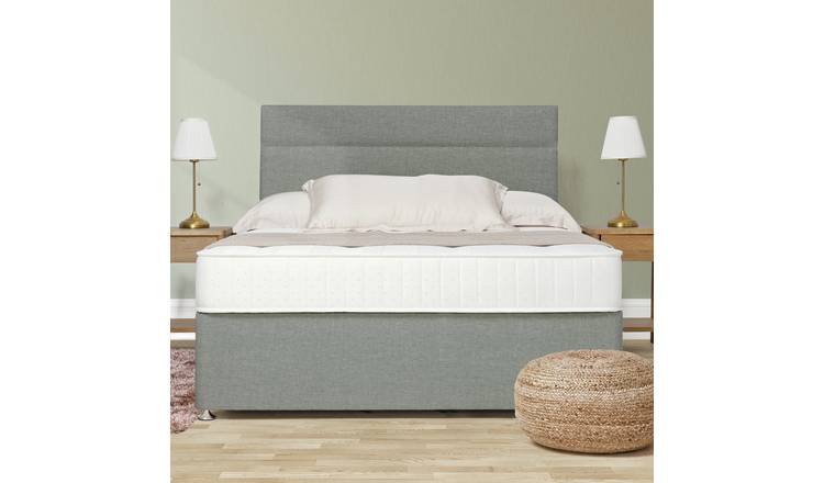 Argos Home Winslow Kingsize 2 Drawer Divan Bed - Grey