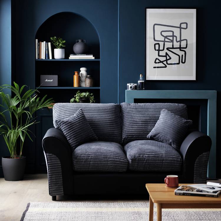 Argos Home Harry 2 Seater Sofa - Charcoal 0